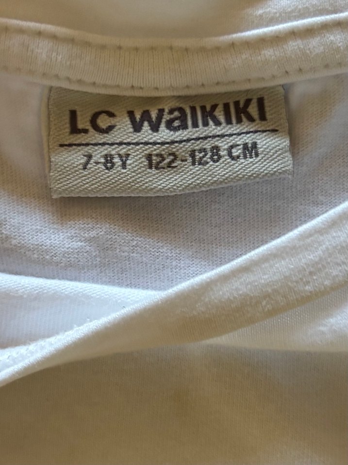 LC Waikiki Ekru Bisiklet Yaka Baskılı Tişört - Görsel 4