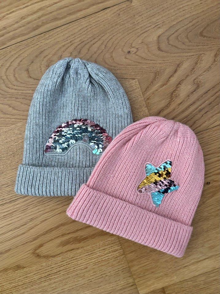 Zara 2li Örgü Payet İşlemeli Bere - Görsel 5