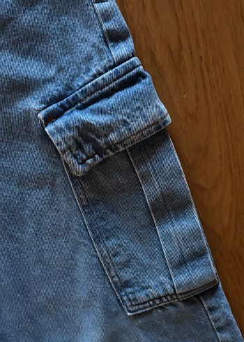 Koton Kız Çocuk Kargo Jean Pantolon 7-8 Yaş 122-128 cm - Görsel 4