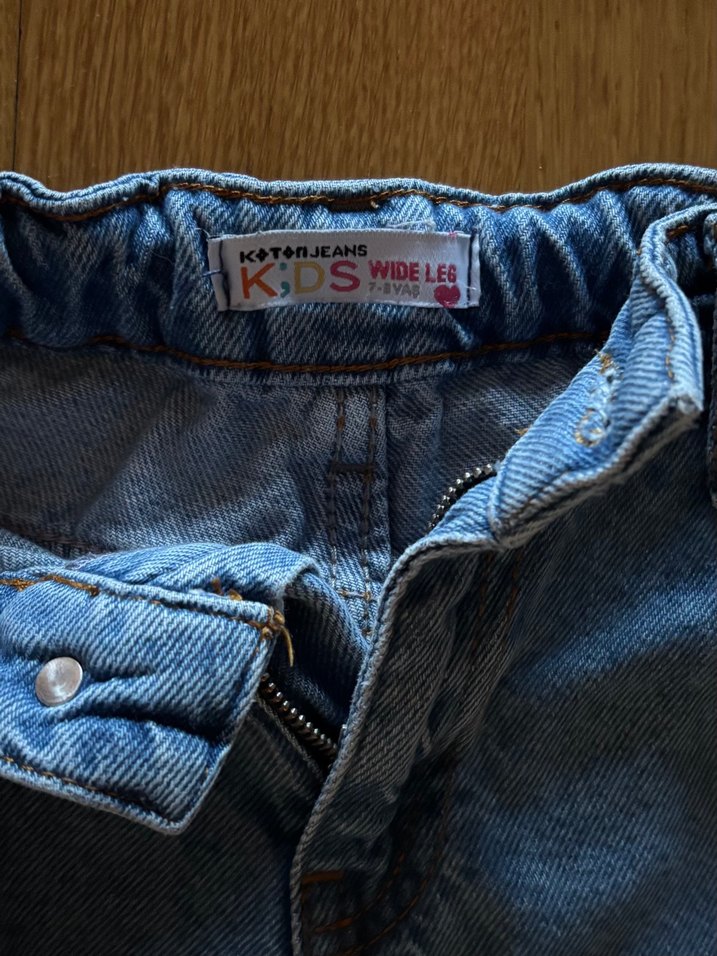 Koton Kız Çocuk Kargo Jean Pantolon 7-8 Yaş 122-128 cm - Görsel 2