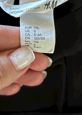 H&M 2'li Jarse Tayt 5-6 Yaş - Görsel 3