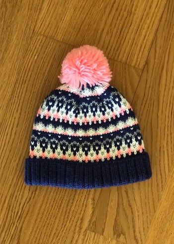 Renkli İşlemeli Örgü Çocuk Bere ve Eldiven Seti - Görsel 2