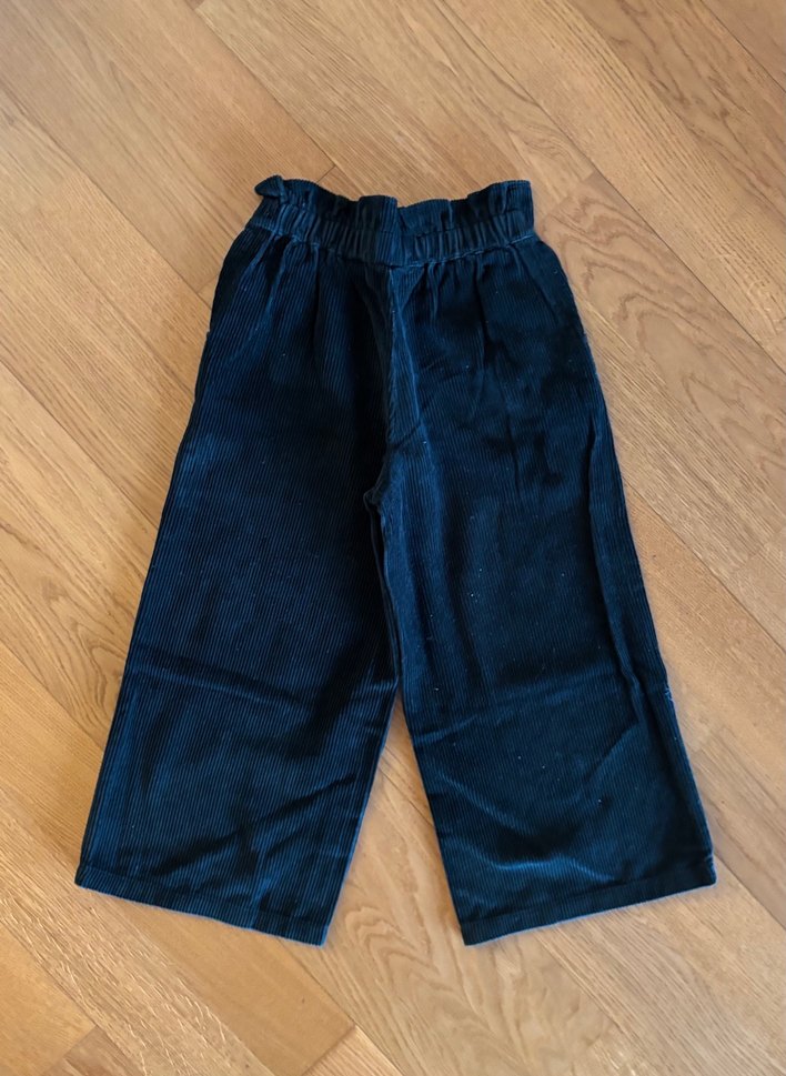 Mango Siyah Fitilli Kadife Pantolon - Görsel 4