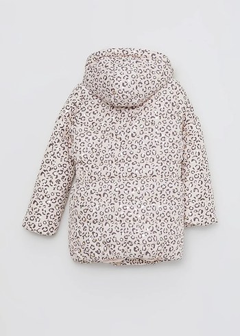 LCW Kids Leopard Baskılı Kapüşonlu Mont - Görsel 9