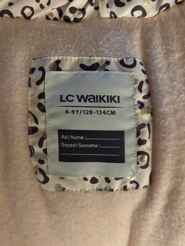 LCW Kids Leopard Baskılı Kapüşonlu Mont - Görsel 2