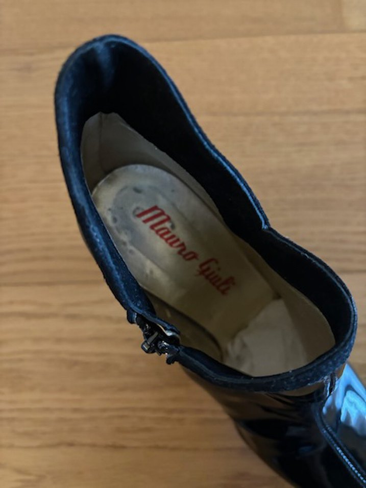 Mauro Giuli Siyah Rugan Fermuarlı Bot 38 - Görsel 4