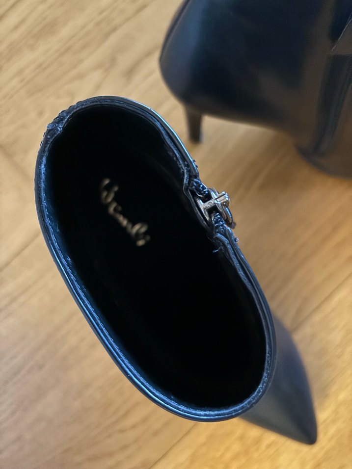 Bambi Siyah Deri Bot 39 - Görsel 4