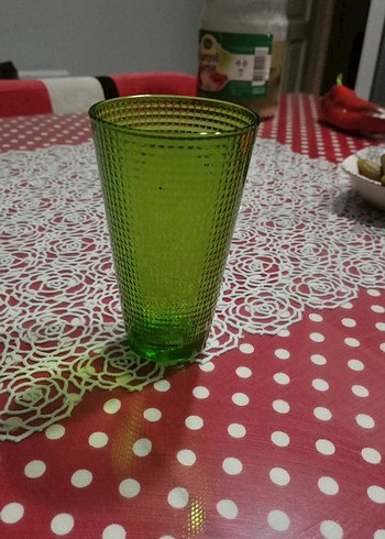  Beden Renkli cam Bardak Seti