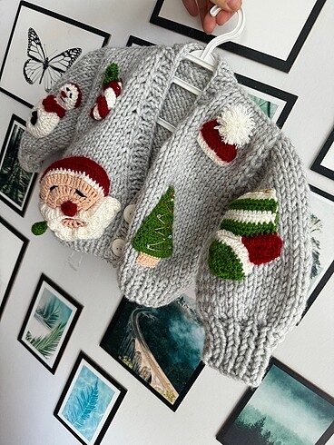 Diğer Noel temalı çocuk hırkası