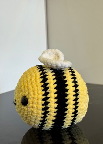 Sarı Yuvarlak Peluş Oyuncak Arı - Görsel 2