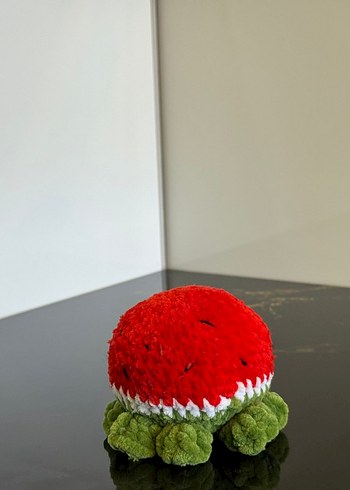 Renkli Peluş Ahtapot ve Meyve Figürleri - Görsel 3