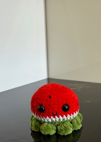 Renkli Peluş Ahtapot ve Meyve Figürleri - Görsel 2