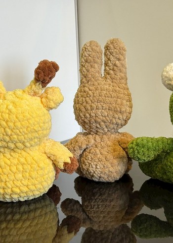 Renkli Peluş Oyuncak Tavşan - Görsel 2