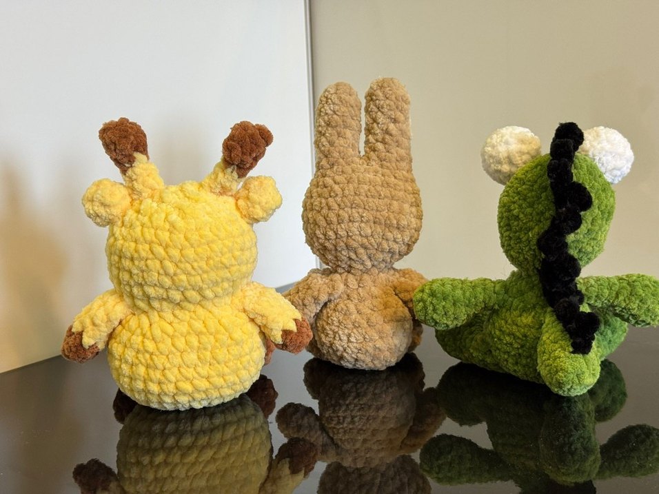 Renkli Peluş Oyuncak Tavşan - Görsel 2