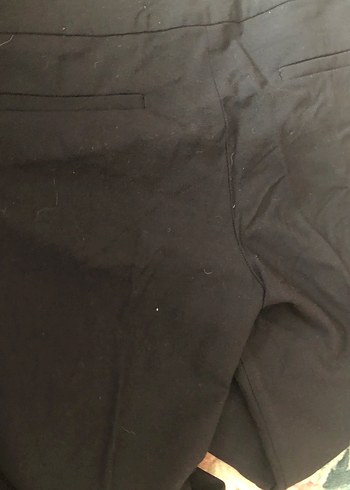 m Beden siyah Renk Siyah Düğmeli Kadın Kumaş Pantolon