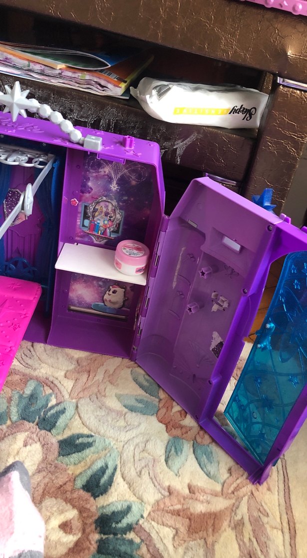 Mor Oyuncak Kale barbie - Görsel 5