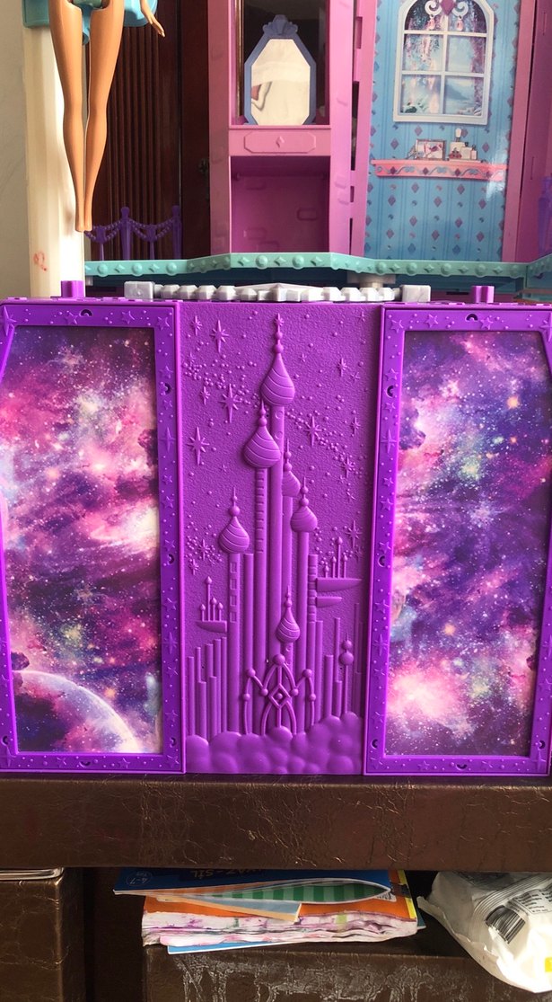 Mor Oyuncak Kale barbie - Görsel 2