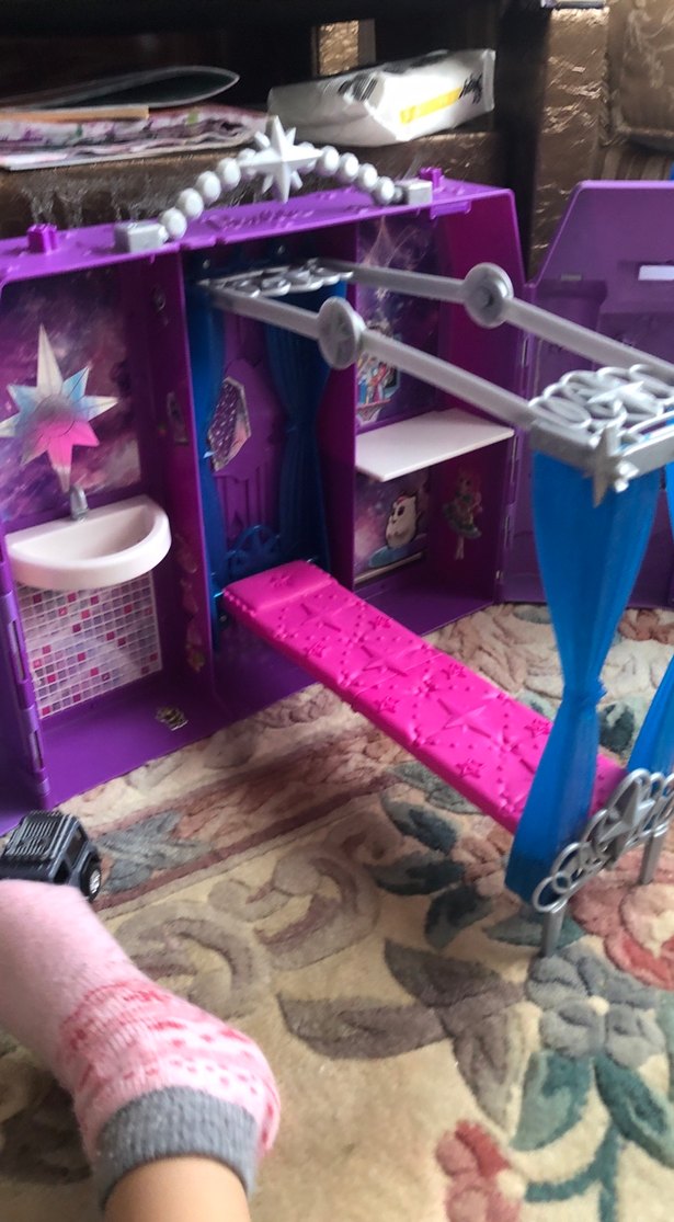 Mor Oyuncak Kale barbie - Görsel 4