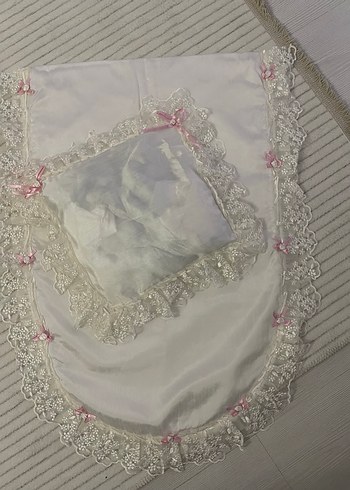 Nakışlı Beyaz Bebek Uyku Seti - Görsel 3