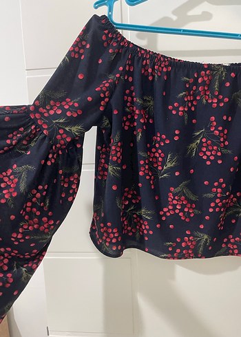 Kadın Çok Renkli Straplez Mini Bluz - Görsel 2