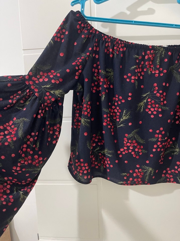 Kadın Çok Renkli Straplez Mini Bluz - Görsel 2