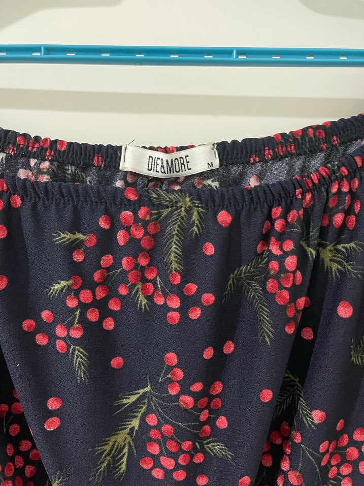 Kadın Çok Renkli Straplez Mini Bluz - Görsel 3