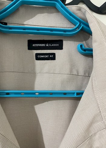 Bej Kısa Kollu Klasik Erkek Gömlek - Görsel 2