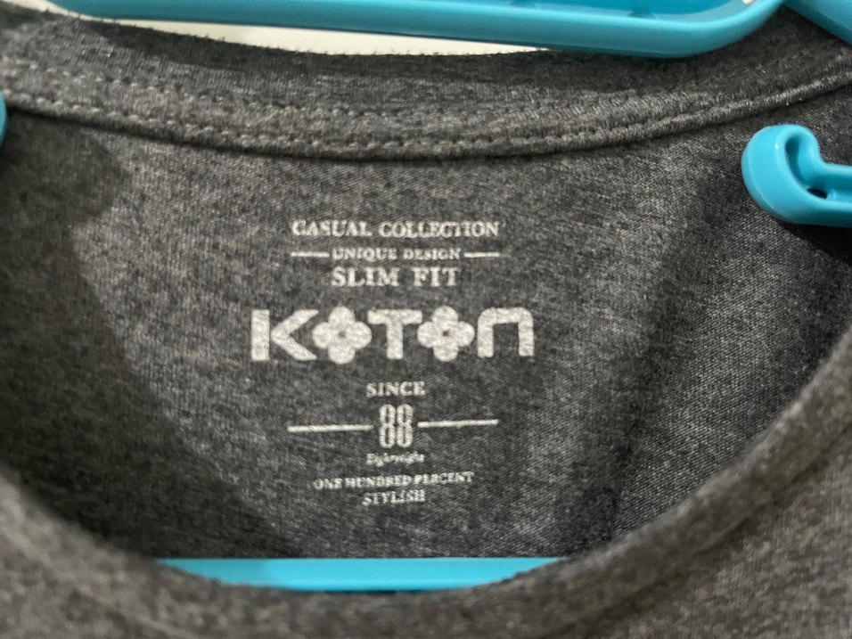 Gri Erkek Baskılı Loose Fit Tişört - Görsel 3