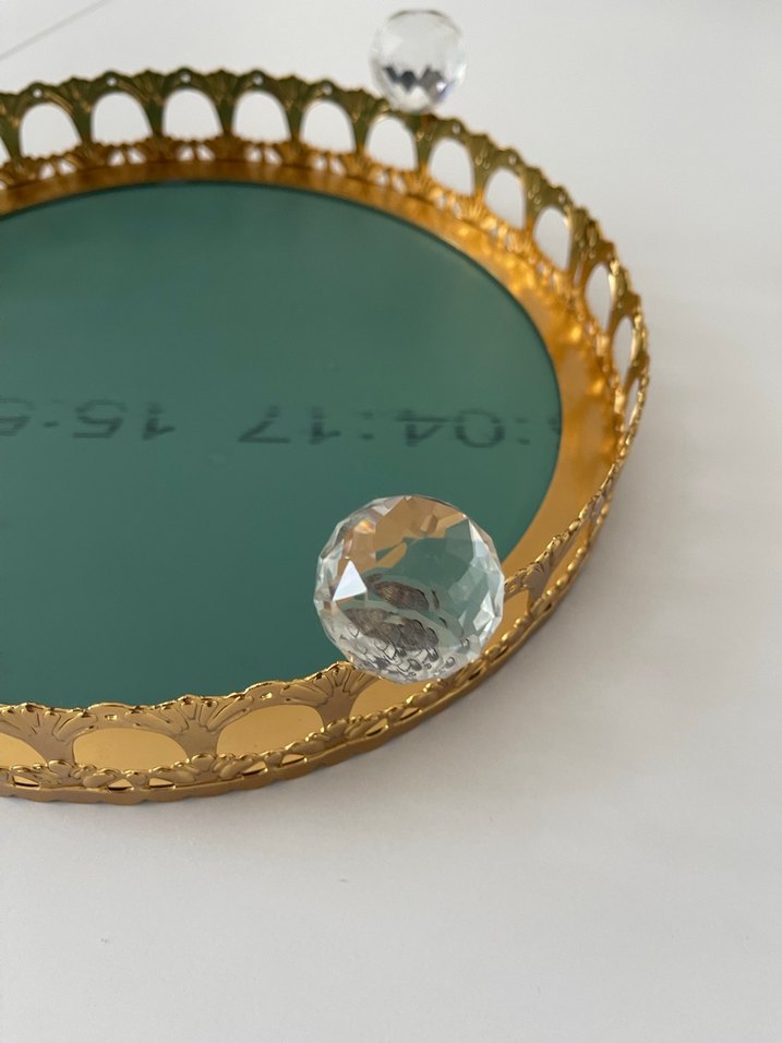 Altın Renk Parlak Dekoratif Ayna - Görsel 5