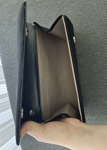 Siyah Kadın Spor Clutch Çanta Velcro - Görsel 7