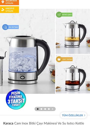 Karaca Gri Cam Elektrikli Su Isıtıcısı - Görsel 8