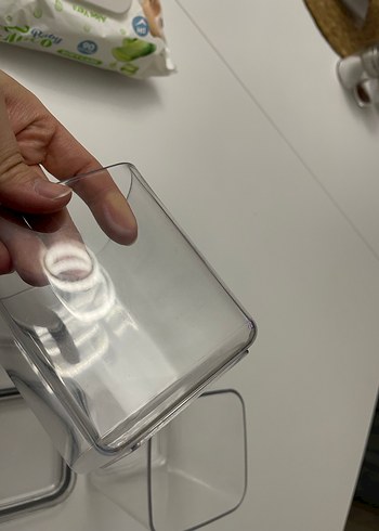 Gri Saklama Kabı Seti, Kapaklı, Plastik - Görsel 5