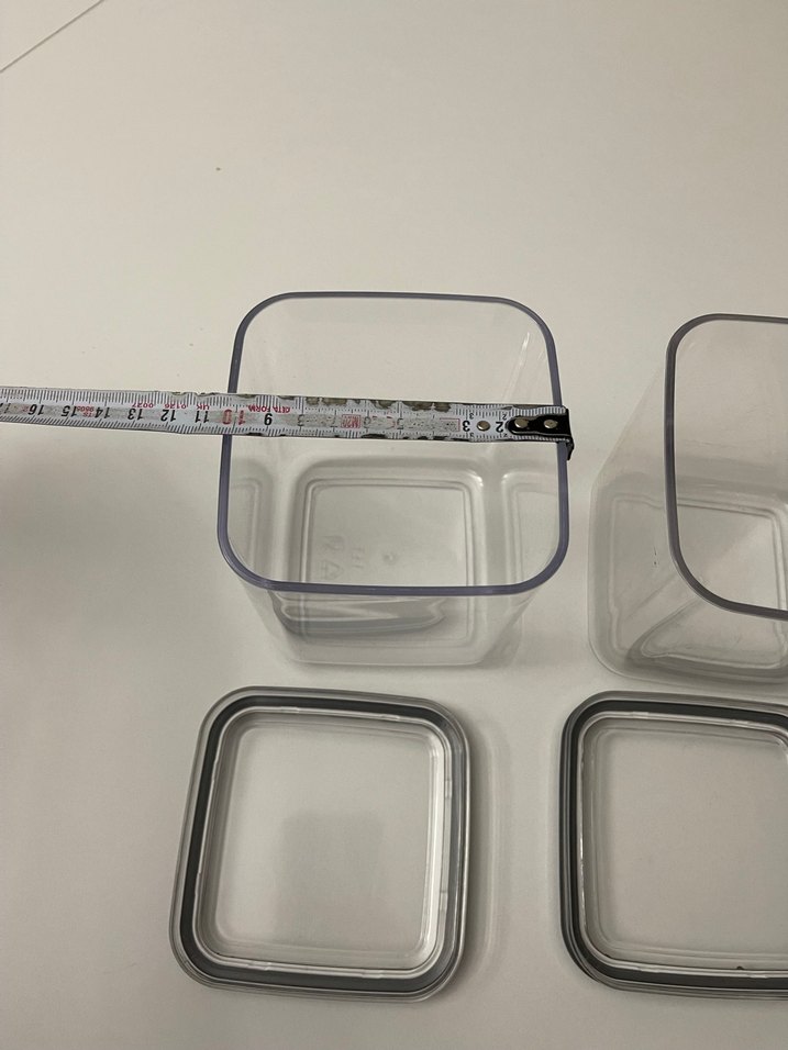 Gri Saklama Kabı Seti, Kapaklı, Plastik - Görsel 3