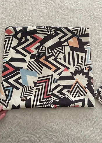 Bohem Çok Renkli Elastik Kadın Fular - Görsel 2