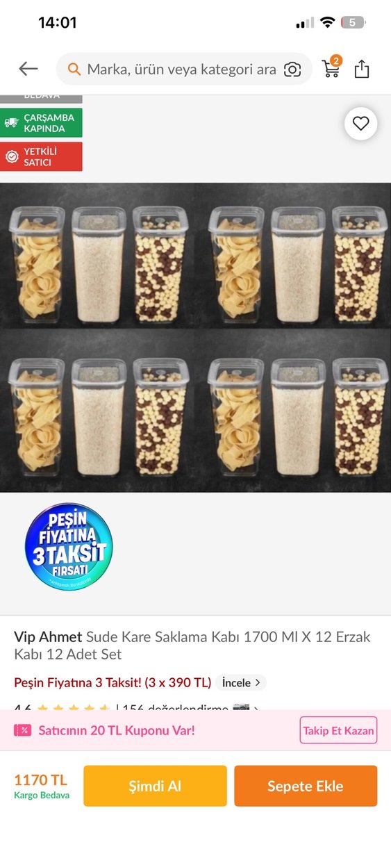 Gri Mutfak Baharat Saklama Kapları - Görsel 2