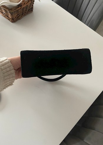 Siyah Süet Parlak Detaylı Kadın Çanta - Görsel 4