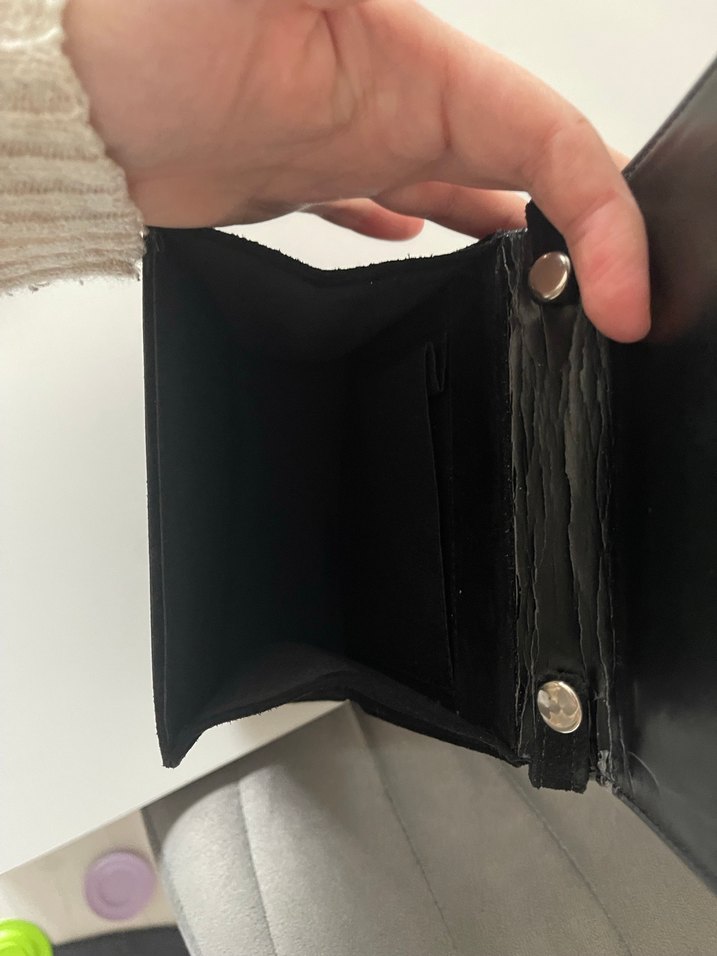 Siyah Süet Parlak Detaylı Kadın Çanta - Görsel 3