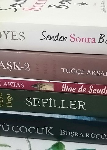 8 adet kitap Çeşitli Yazarların Romanları Seti. Toplam fiyatıdır