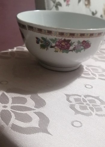 Çiçek Desenli  Kase ve  Kaşık - Görsel 5