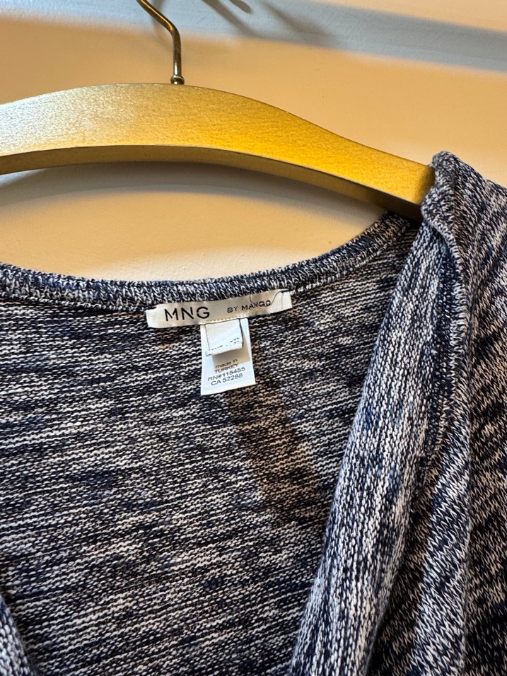 Gri Uzun Kollu Midi Örme Elbise  - Görsel 4