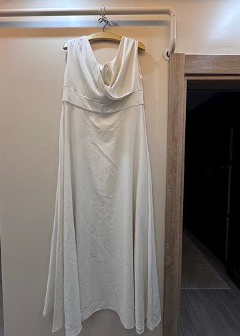 Beyaz Uzun Elbise ( nikah için )  - Görsel 4
