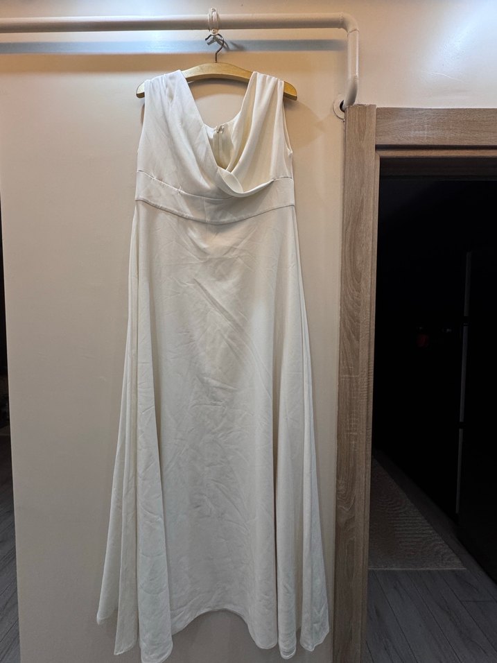 Beyaz Uzun Elbise ( nikah için )  - Görsel 4