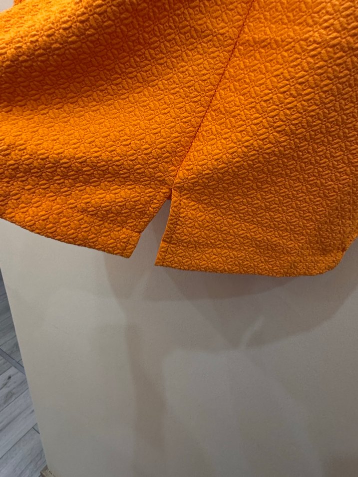 Turuncu Askılı Mini Elbise - Görsel 4