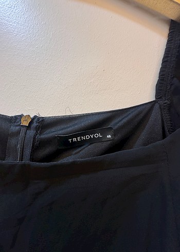 Siyah Uzun Drapeli Kadın Elbise - Görsel 3