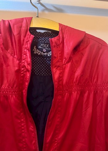 Kırmızı Midi Kadın Ceket - Görsel 4