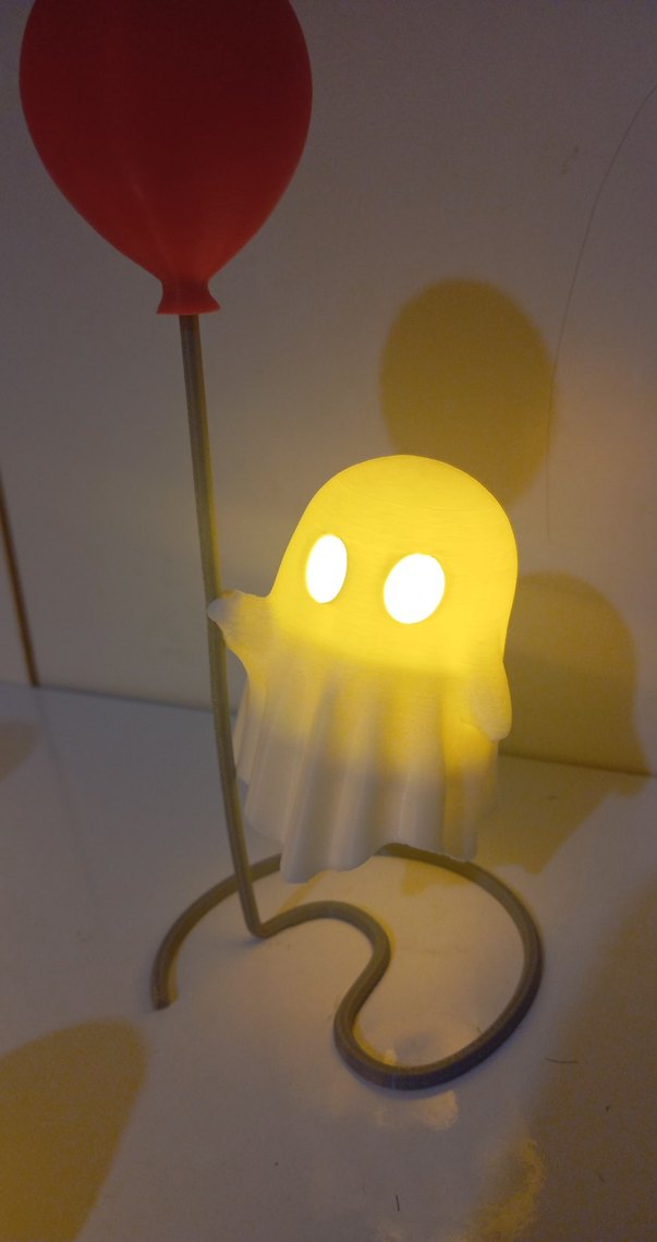 Sarı Işıklı Sevimli Hayalet Figürleri - Görsel 4