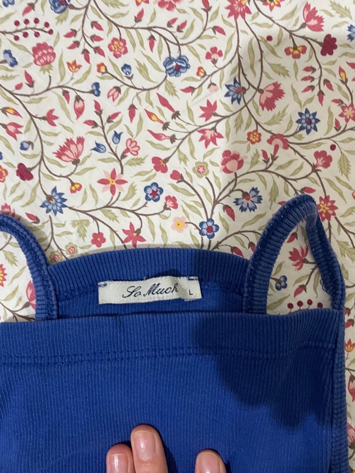 Mavi Bohem Kız Straplez Bluz - Görsel 3