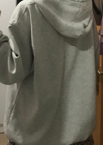 Defacto Gri Kadın Kapüşonlu Sweatshirt