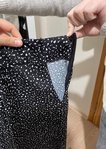 Siyah Puantiyeli Uzun Piliseli Etek - Görsel 2