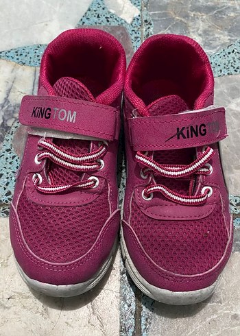 Kız Çocuk Pembe Cırt Cırtlı Spor Ayakkabı